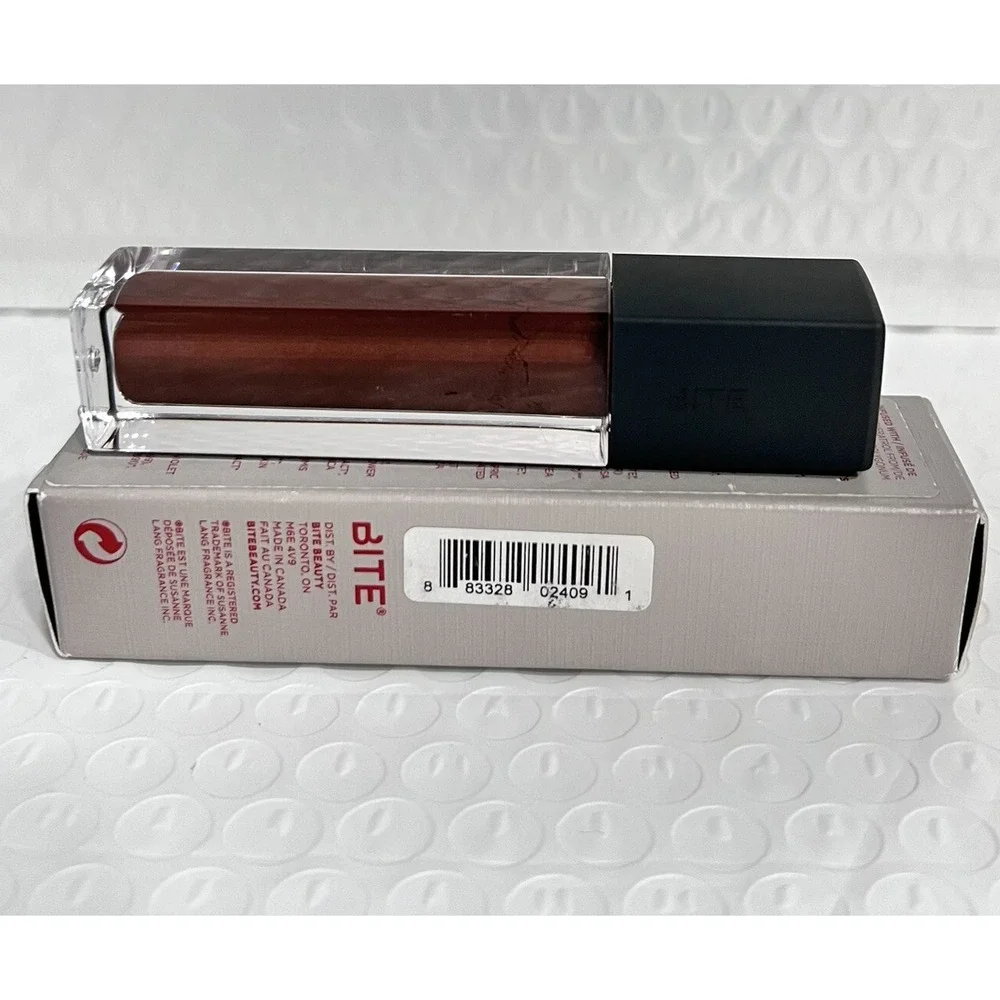 Bite Beauty French Press Lip Gloss In French Press New Full Size (Dark‎ Brown)